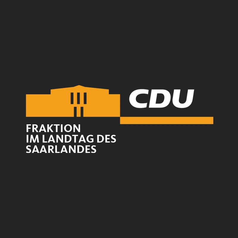 Logo der CDU-Fraktion im Landtag des Saarlandes in Orange und Weiß