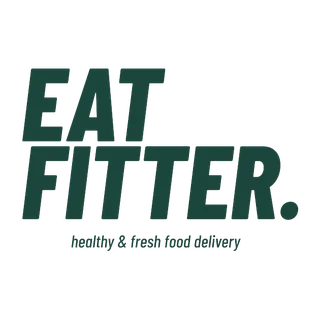Logo von EATFITTER mit dem Zusatz „healthy & fresh food delivery“