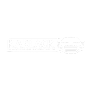 Logo von Karlack, den Karosserie- und Lackspezialisten aus Bous, mit Fahrzeugsilhouette