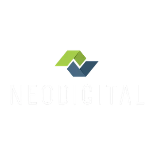 Logo der NEODIGITAL AG aus Neunkirchen mit grün-blauem Rautensymbol