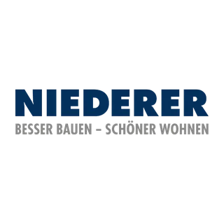 Logo von NIEDERER aus Völklingen mit dem Slogan „Besser bauen – schöner wohnen“