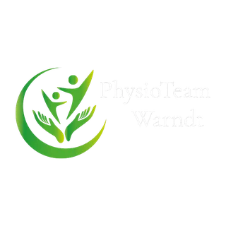 Logo des PhysioTeam Warndt aus Ludweiler mit grüner Figur in zwei Händen