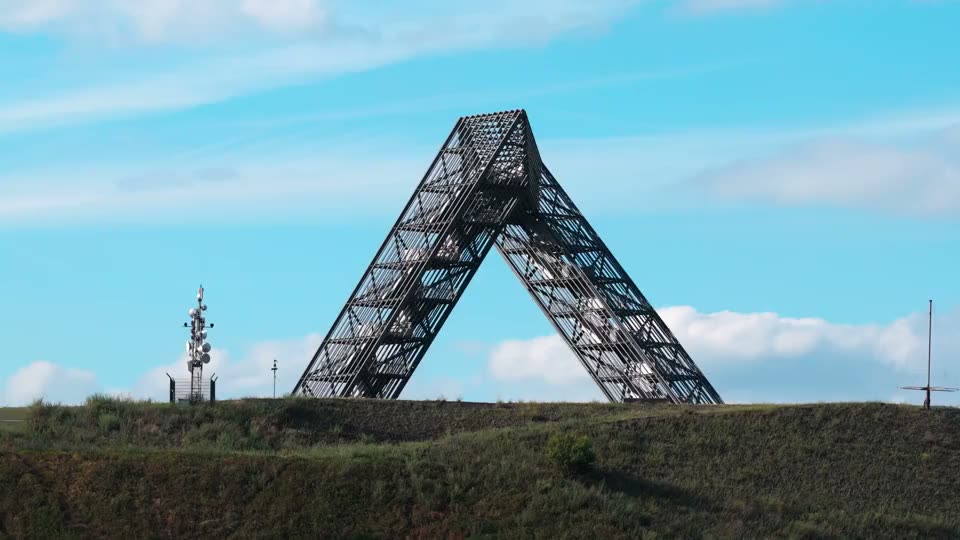 Saarpolygon auf der Bergehalde in Ensdorf, Szene aus dem Imagefilm für die SIKB